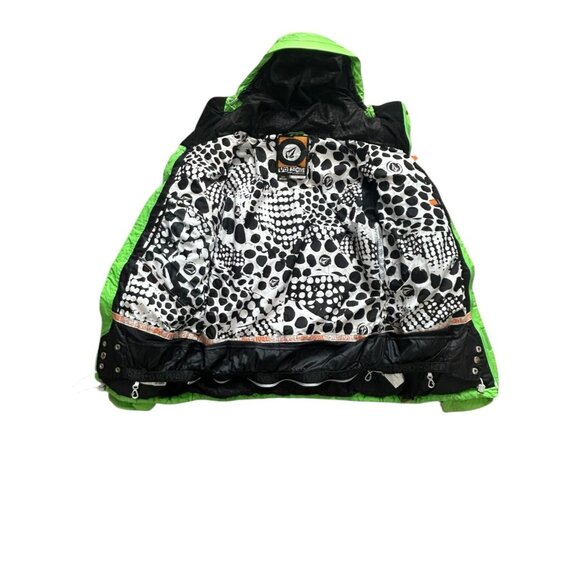 Volcom Thermonite Verified Down Jacket Small Green Insulated Snowboard Ski Coat - Picture 2 of 14